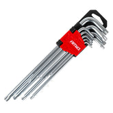 9 részes készlet 230 mm-es hosszú Torx-kulcsokkal