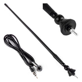 Gumi autóantenna adapterrel, oldalnézetben