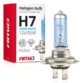 H7 Super White halogén izzó UV-szűrővel