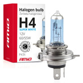 H4 Super White halogén izzó UV-szűrővel