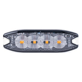 LED figyelmeztető lámpa 4 LED-del, elölnézet