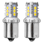 LED izzók BA15S/P21W foglalattal, 6000K hidegfehér fénnyel