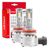 LED izzók H8 H9 H11 H16 foglalattal, aktív hűtéssel