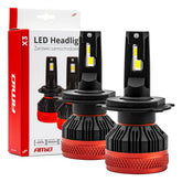 H4/H19 LED fényszóró izzók X3