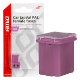 JAPVAL PAL female mikro biztosítékok 30A, 2 db.