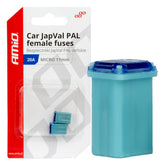 JAPVAL PAL female mikro biztosíték 20 A és 11 mm