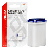 JAPVAL PAL női biztosíték 25 A, 11 mm