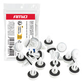 Ajtó- és csomagtérklipszek gumitömítéssel, 20 mm