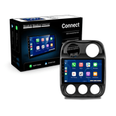 Jeep Compass 2010-2016 - 10,1" rádió Apple CarPlay és Android Auto támogatással