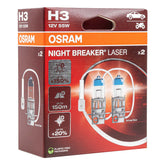 Osram H3 NIGHT BREAKER LASER halogén izzó 12 V 55 W