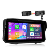 6,86”-os motorkerékpár-kijelző CarPlay, Android Auto, AirPlay és TPMS funkcióval