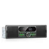1 DIN autórádió beépített hangszóróval, Bluetooth-tal, FM/AM rádióval és MP3-lejátszóval