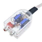 2 csatornás High to Low Converter – RCA vonalkimeneti adapter autórádióhoz