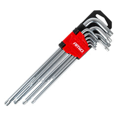 9 részes készlet 230 mm-es hosszú Torx-kulcsokkal