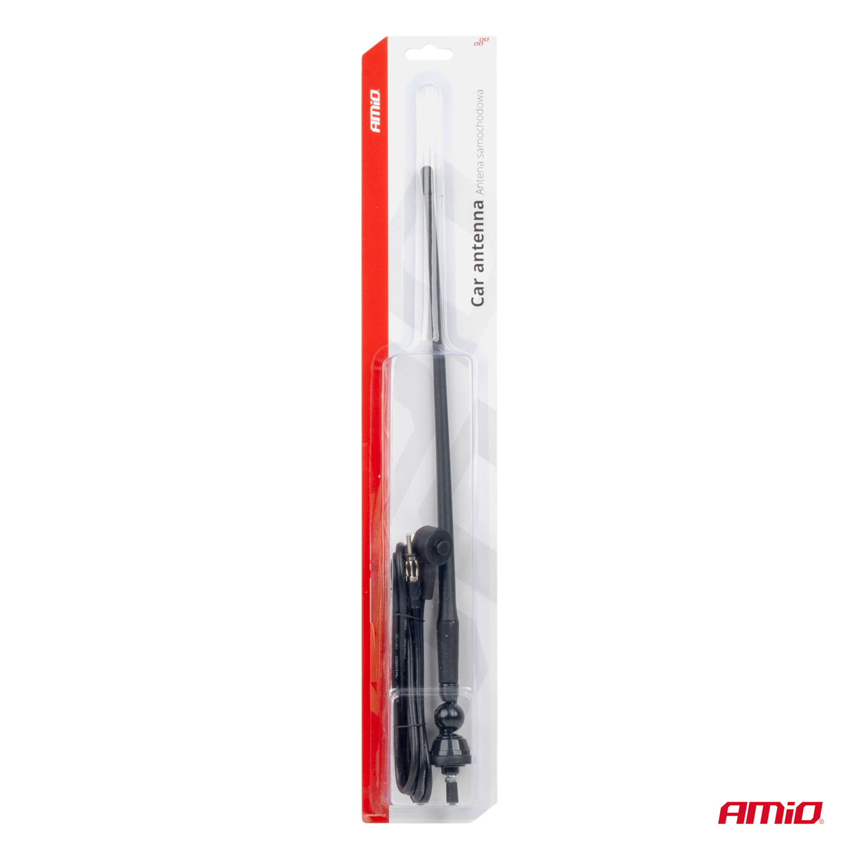 Bilantenne i gummi med 1,4 meter kabel