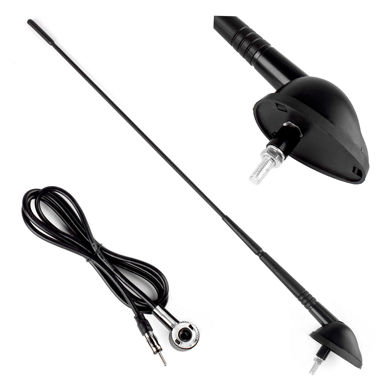 Autóantenna 5 mm-es adapterrel