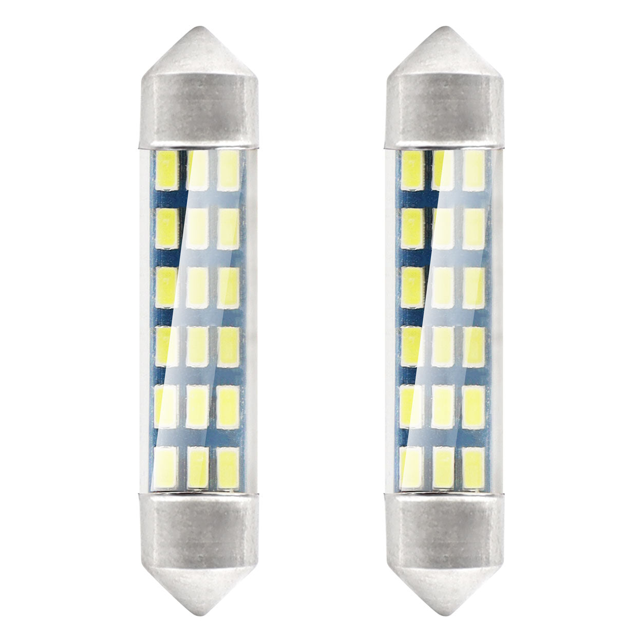 41 mm-es LED szofita izzó fehér fénnyel