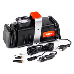 12 V/230 V autókompresszor nyomásmérővel