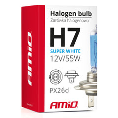 H7 Super White halogén izzó csomagolásban