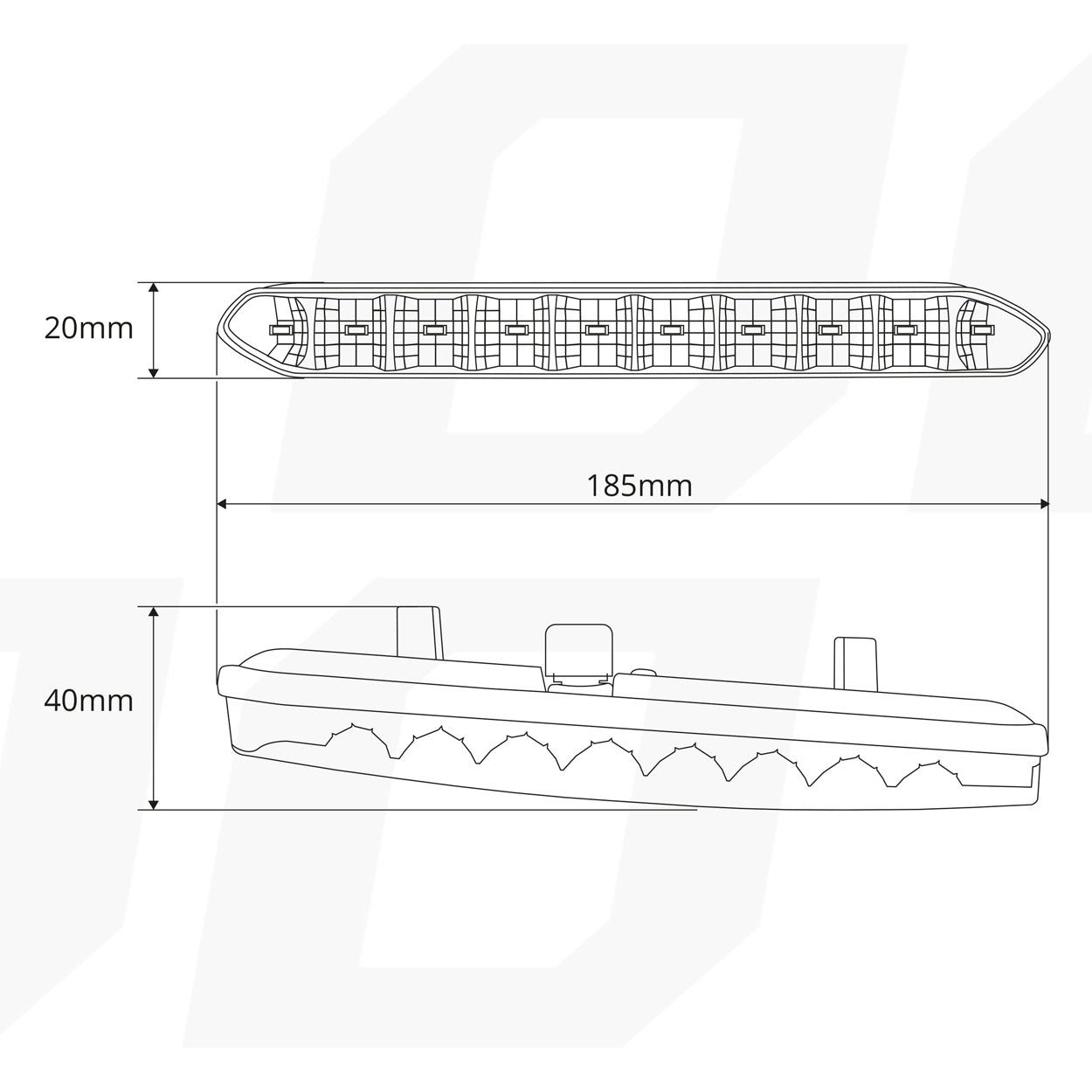 DRL 810 nappali menetfény LED fénysorral
