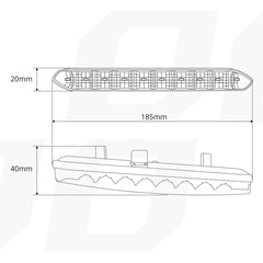 DRL 810 nappali menetfény LED fénysorral