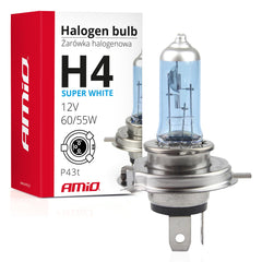 H4 Super White halogén izzó UV-szűrővel
