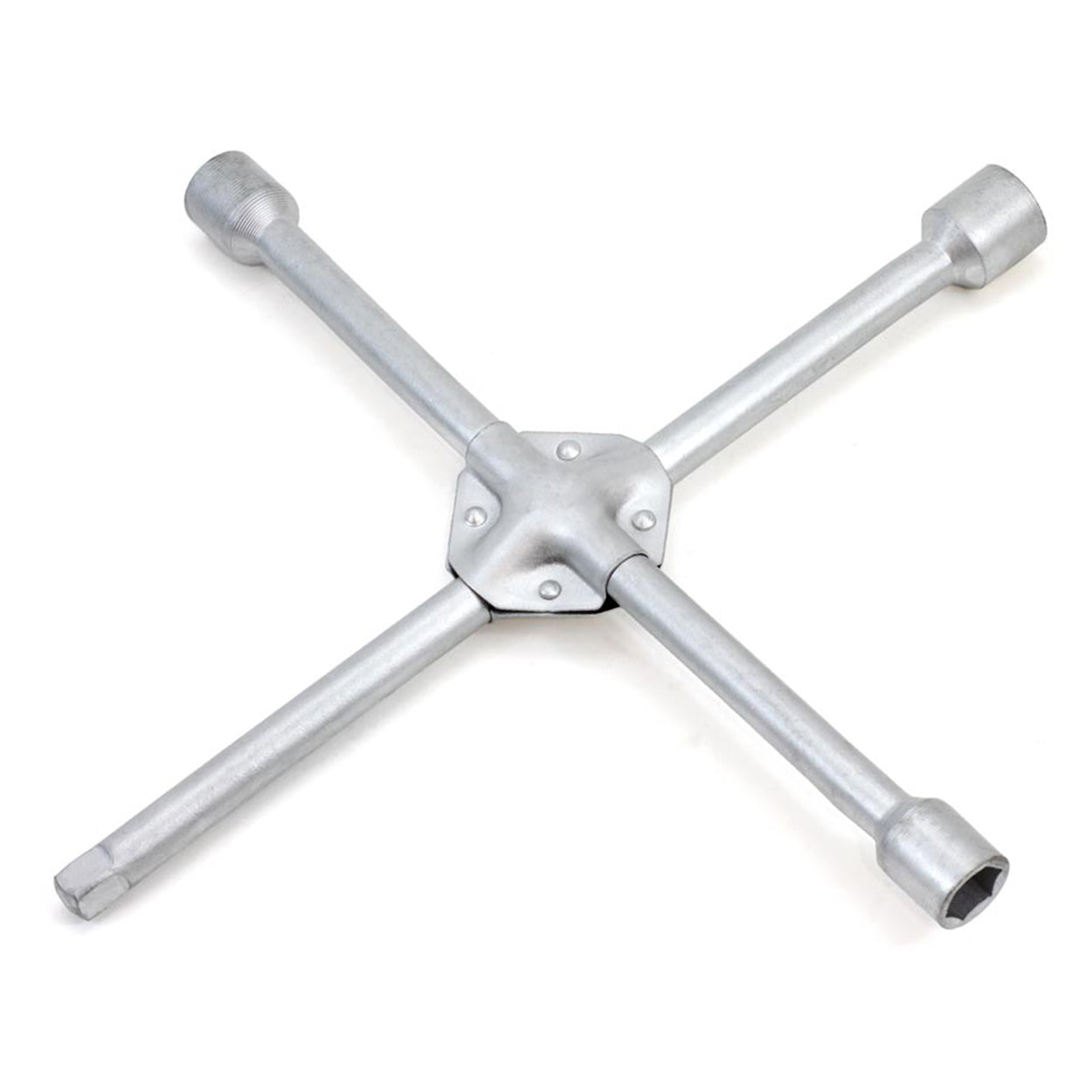 Négyágú kerékkulcs 17, 19, 21 mm-es és 1/2"-os méretekkel