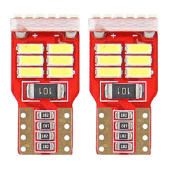 Fehér W5W T10 LED izzó 18 db 4014-es diódával