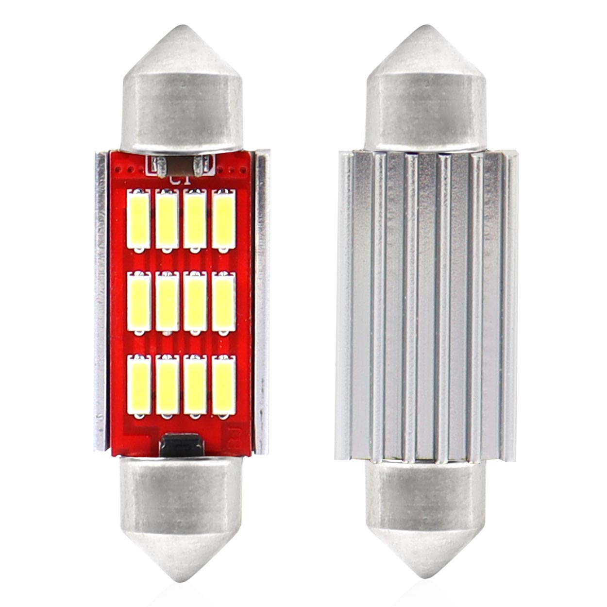 39 mm-es LED szofita izzó CANBUS rendszerrel és 12 db SMD LED-del