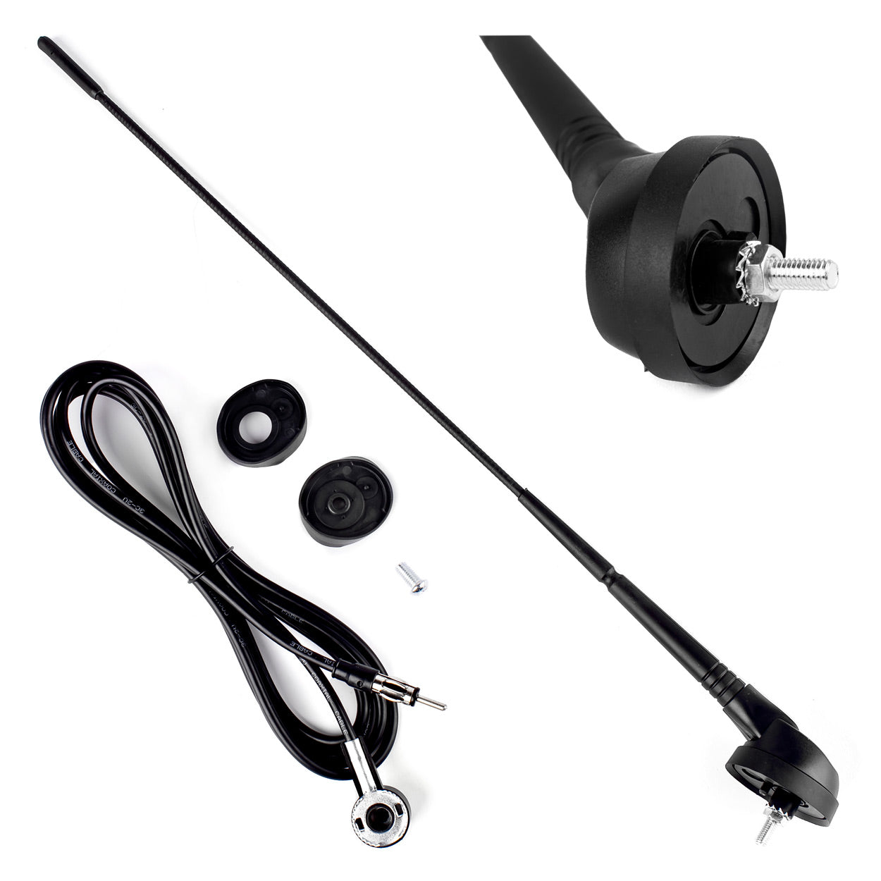 40 cm-es autóantenna AM/FM rádióhoz