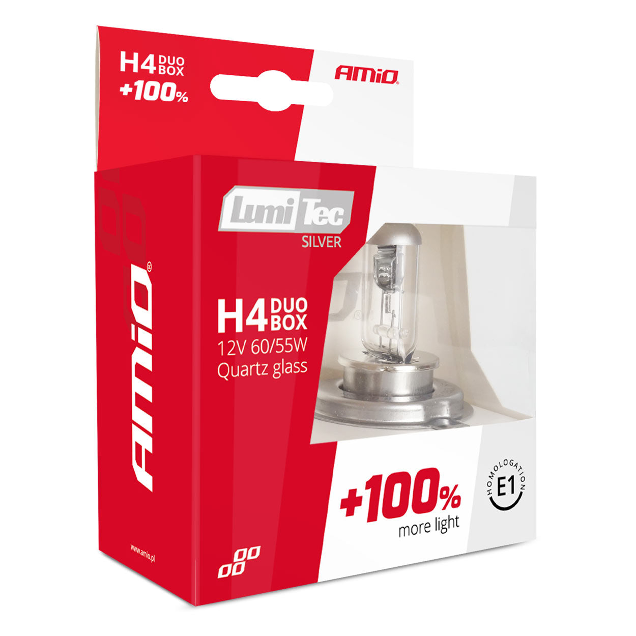 2 darabos csomag LumiTec Silver H4 halogén izzóval