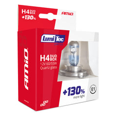 Kiszerelés: 2 db LumiTec Limited H4 halogén izzó