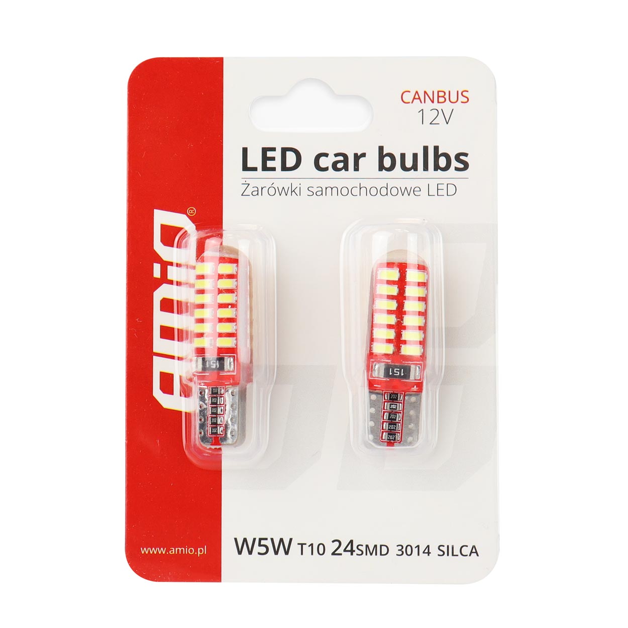 T10e W5W LED izzó 33 x 10 mm méretben