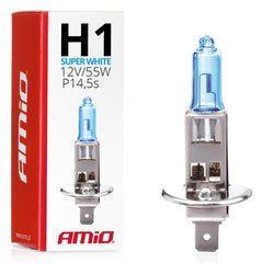 Kék H1 halogén izzó 12 V 55 W Super White
