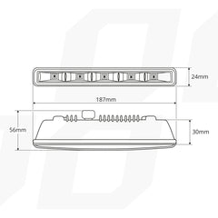DRL 501HP nappali menetfény keskeny nyílásokba történő beszereléshez