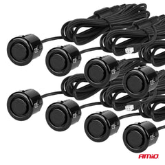 Parkeringssystem med sensorer, kabler og LED-display