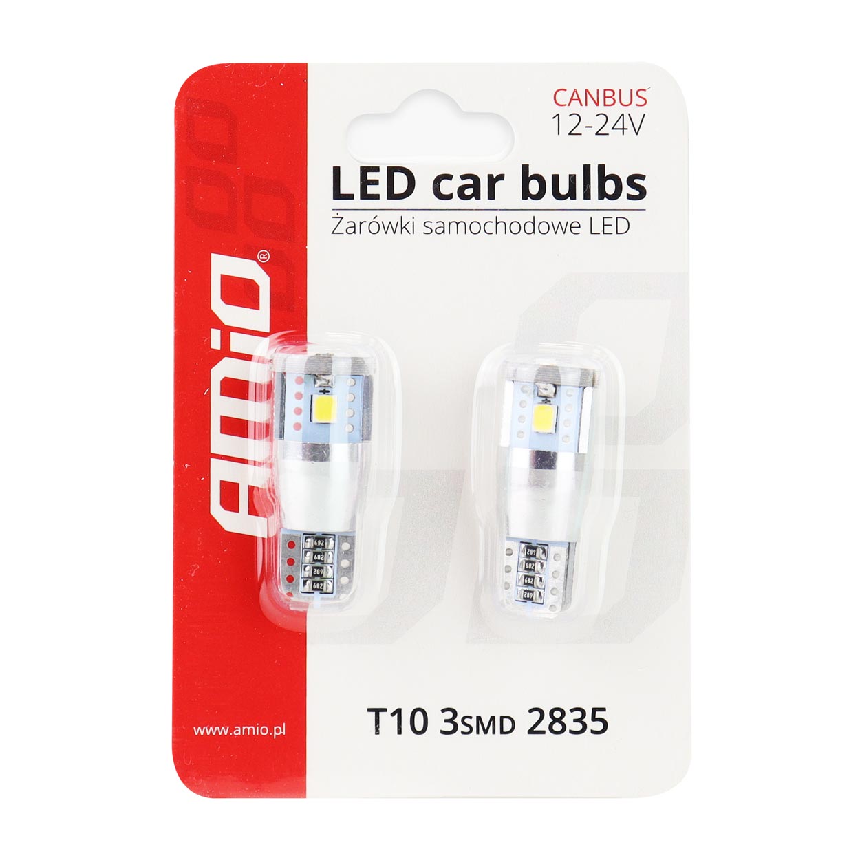 T10e W5W LED izzó CANBUS funkcióval