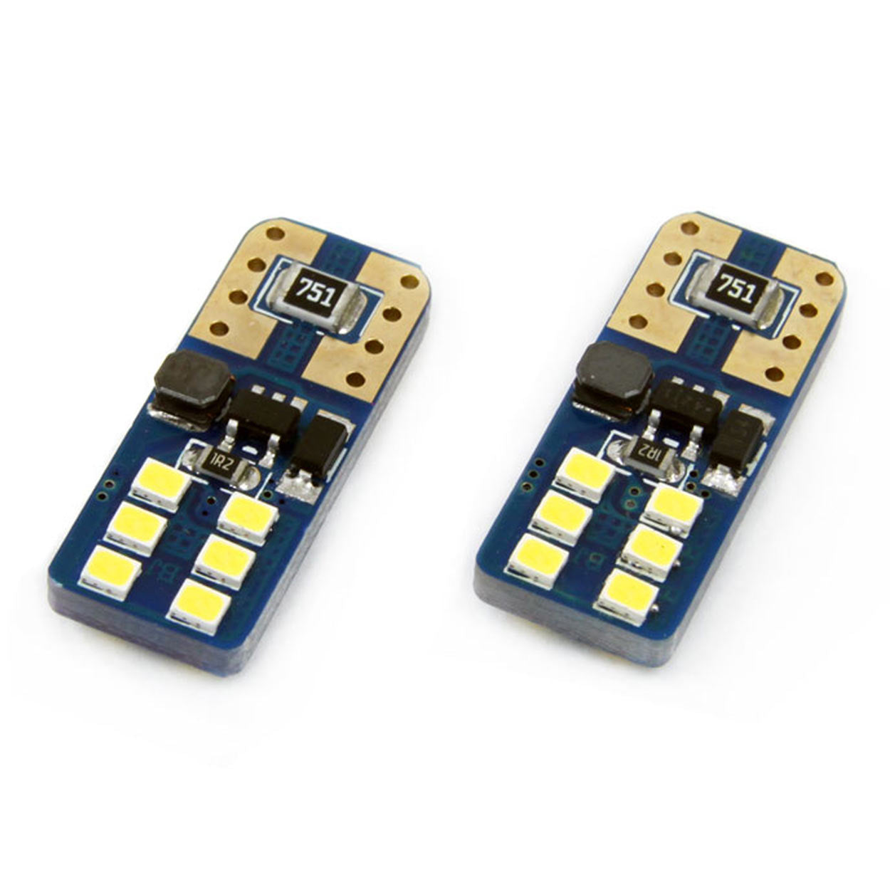 LED-pære T10e W5W med bipolar konstruktion