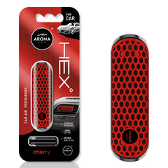 Aroma Car Fancy Shapes Polymer HEX Cherry luftfrisker til bil