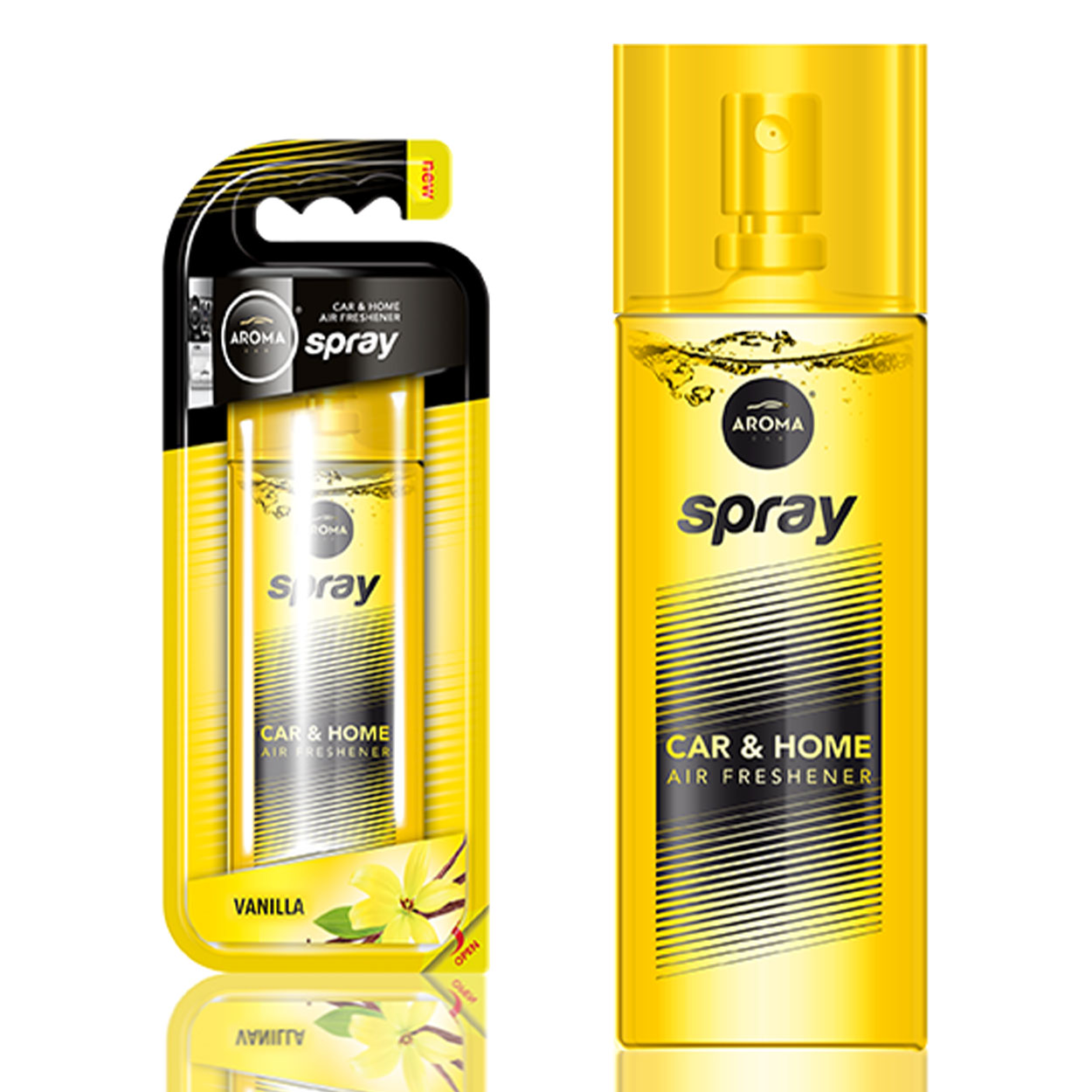 Aroma Car autóillatosító vaníliaillattal, 50 ml-es spraypalackban