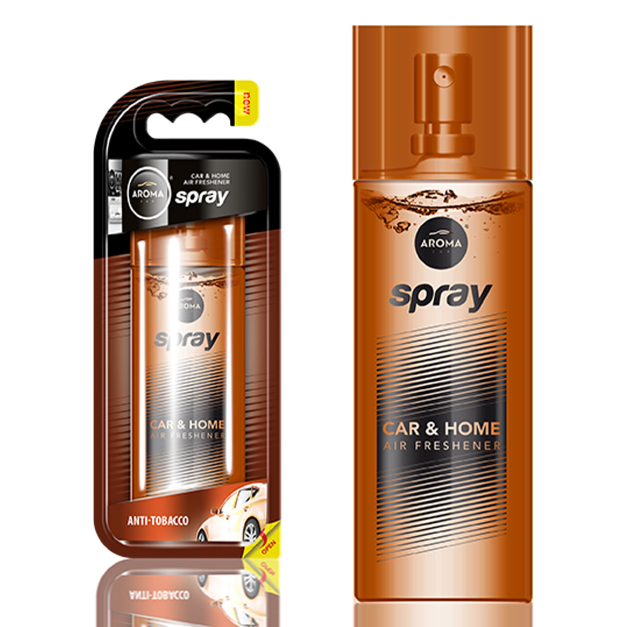 Aroma Spray Antitabacco légfrissítő üvegpalackban, porlasztóval