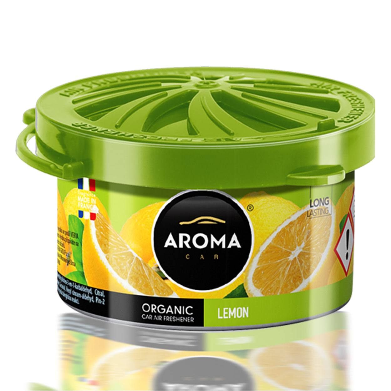 AROMA ORGANIC Lemon autóillatosító diszkrét dobozban