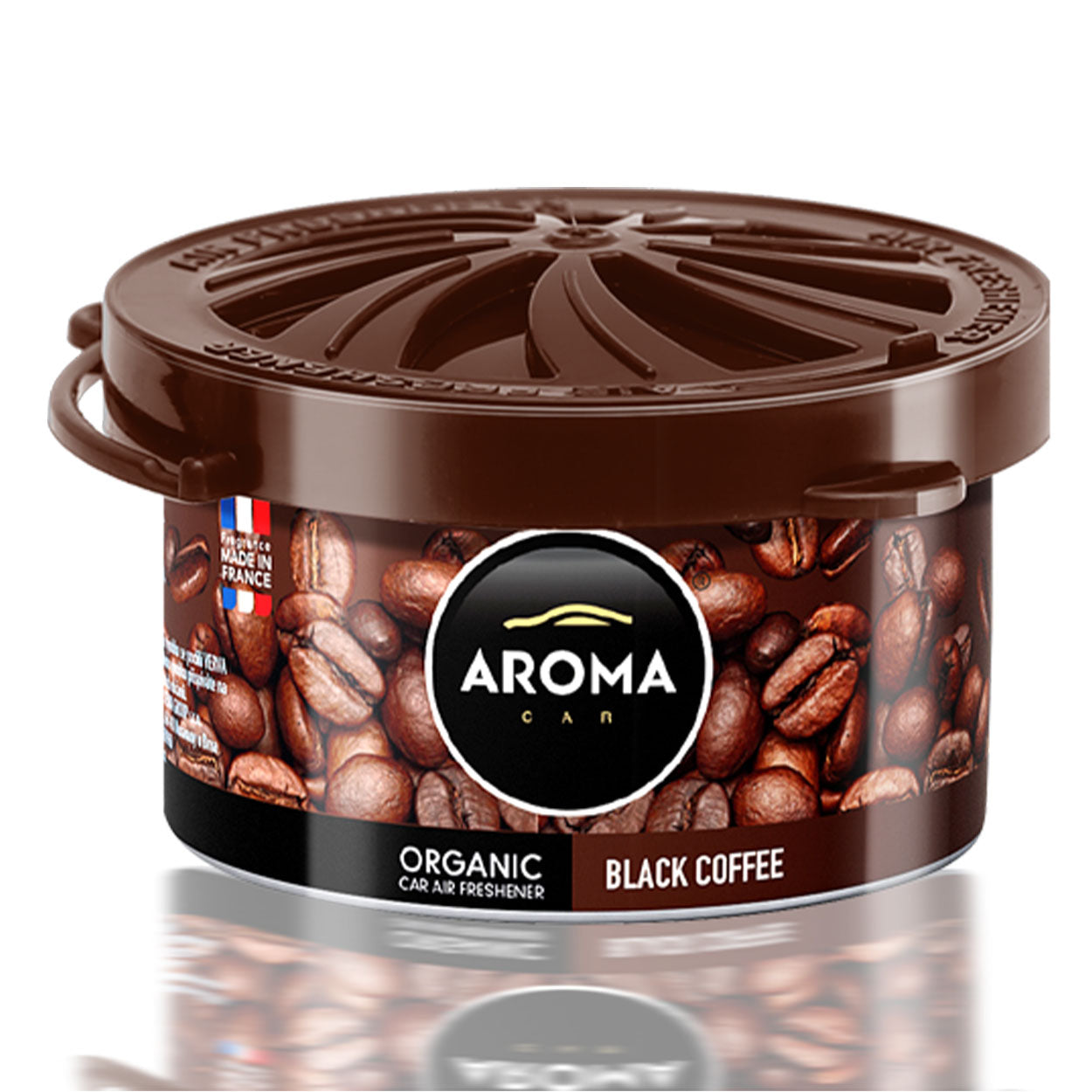 Aroma Organic Black Coffee autóillatosító alumínium dobozban
