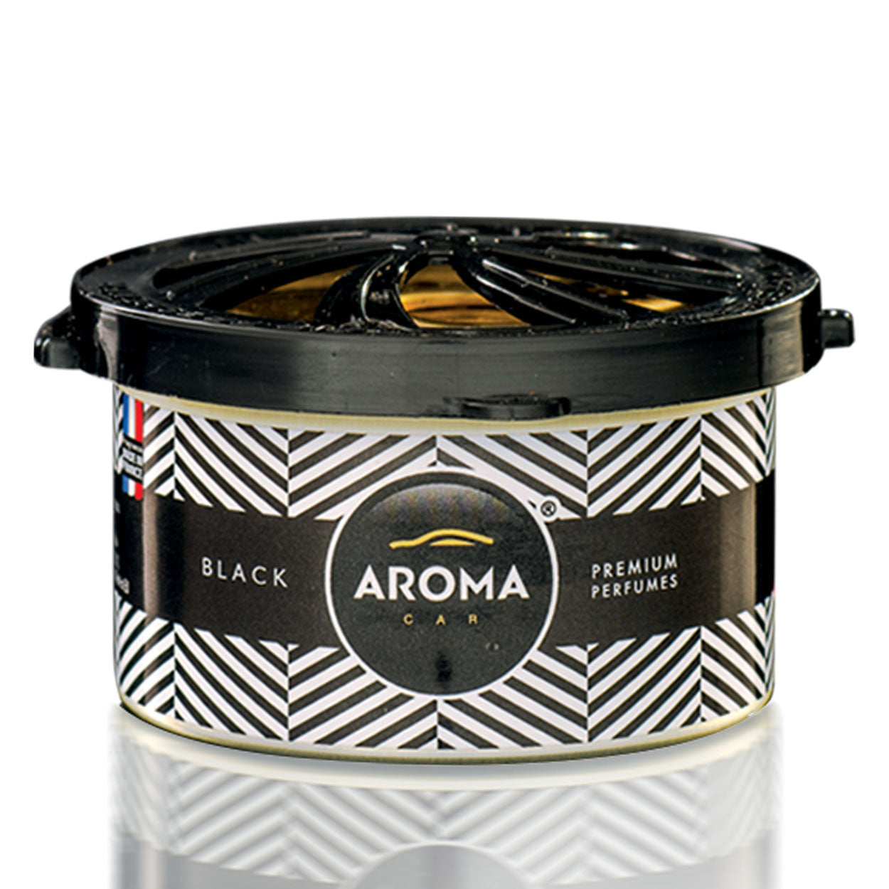 Aroma Car Prestige Organic Black autóillatosító fekete dobozban