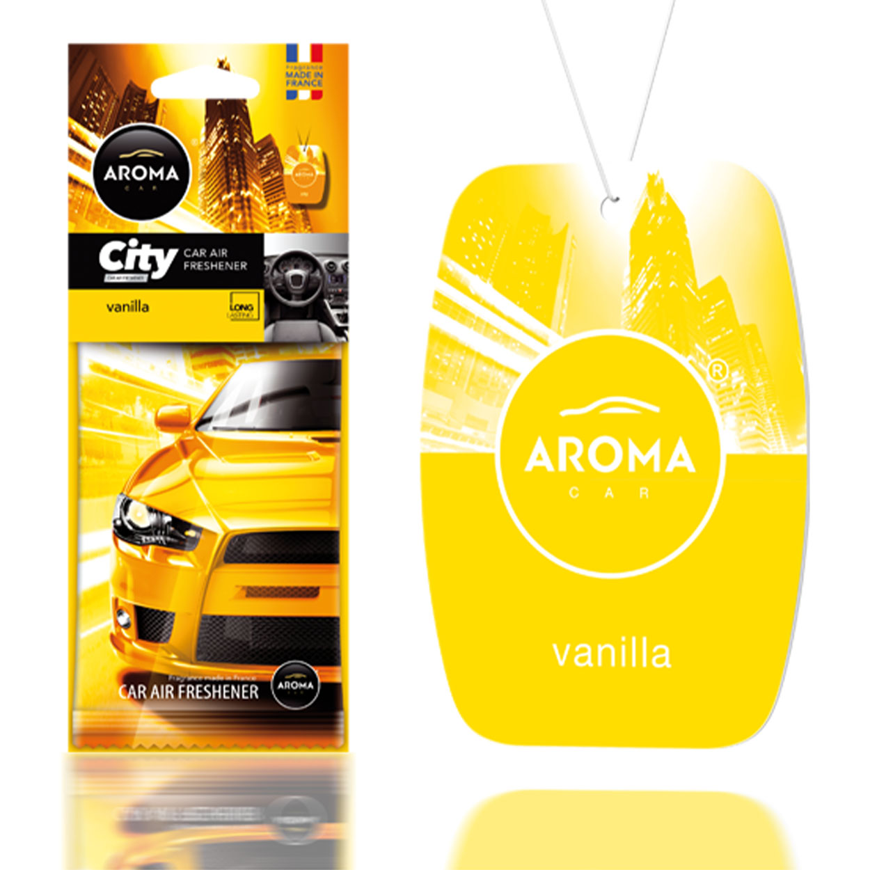 Aroma Car City Card autóillatosító vanília illattal