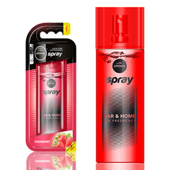50 ml-es üvegpalackos, permetezős eper illatú autós légfrissítő