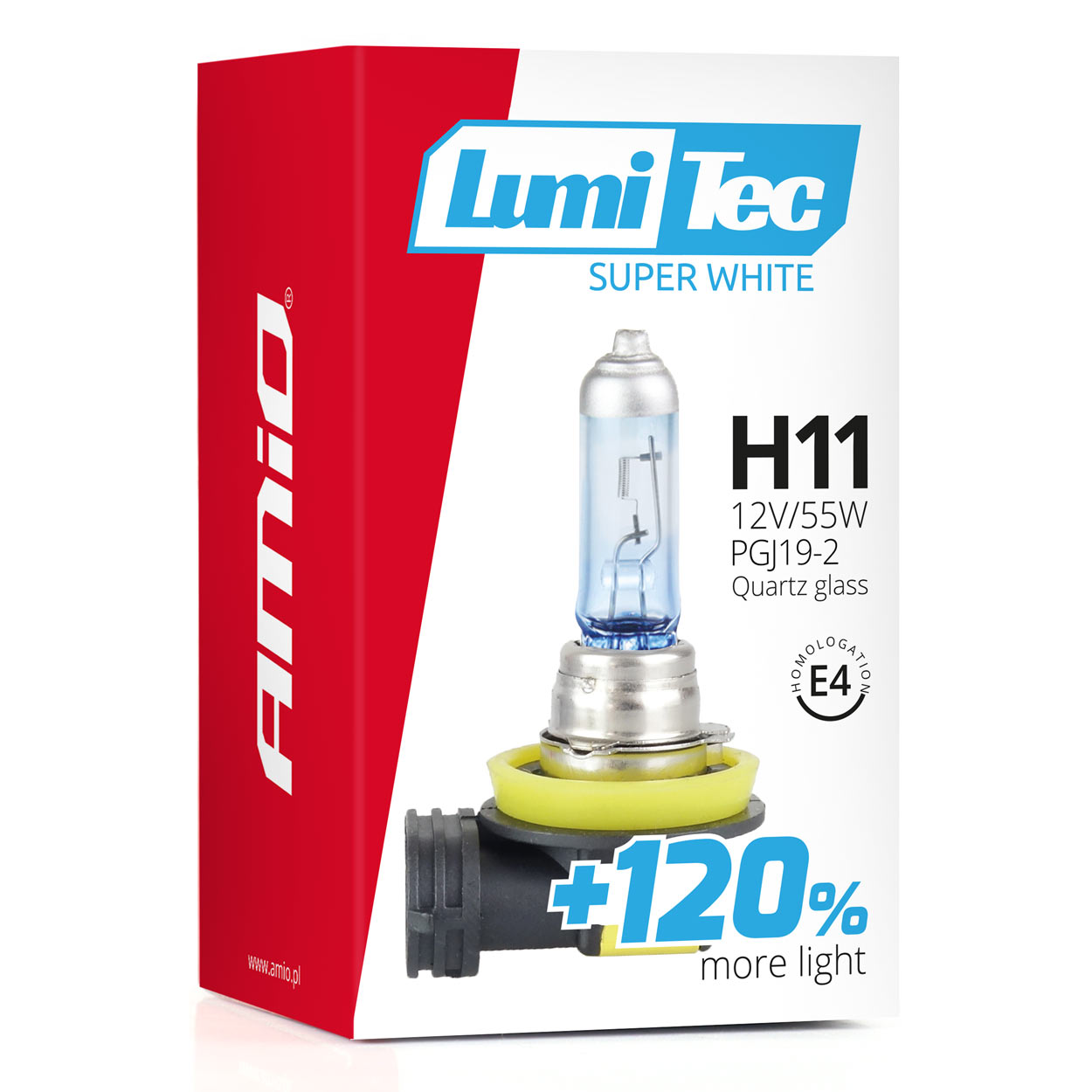 LumiTec Super White halogenpære med H11-sokkel