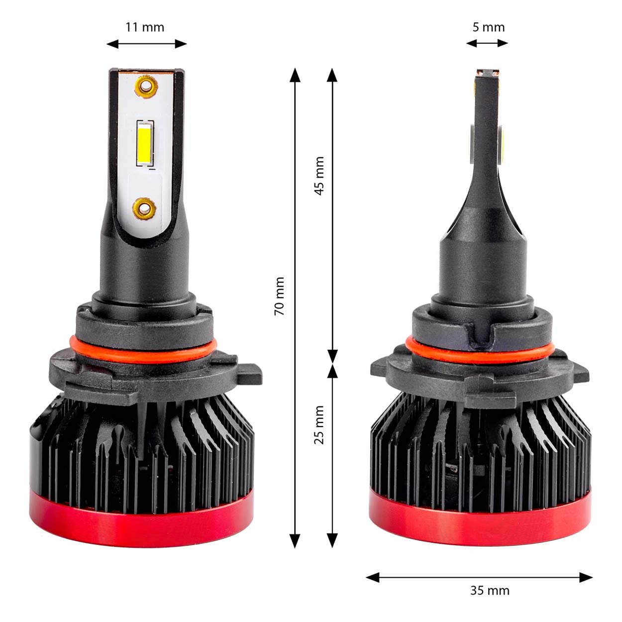 LED fényszóró izzók HB4 9006 foglalathoz