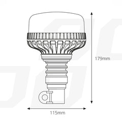 LED figyelmeztető lámpa 12–24 V feszültséghez
