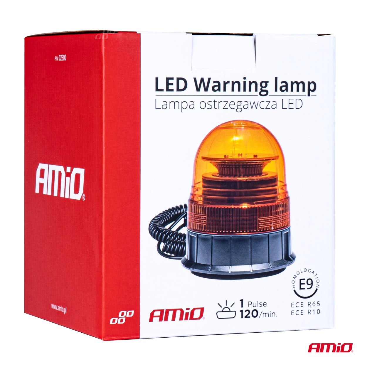 W02M LED figyelmeztető lámpa narancssárga figyelmeztető fénnyel